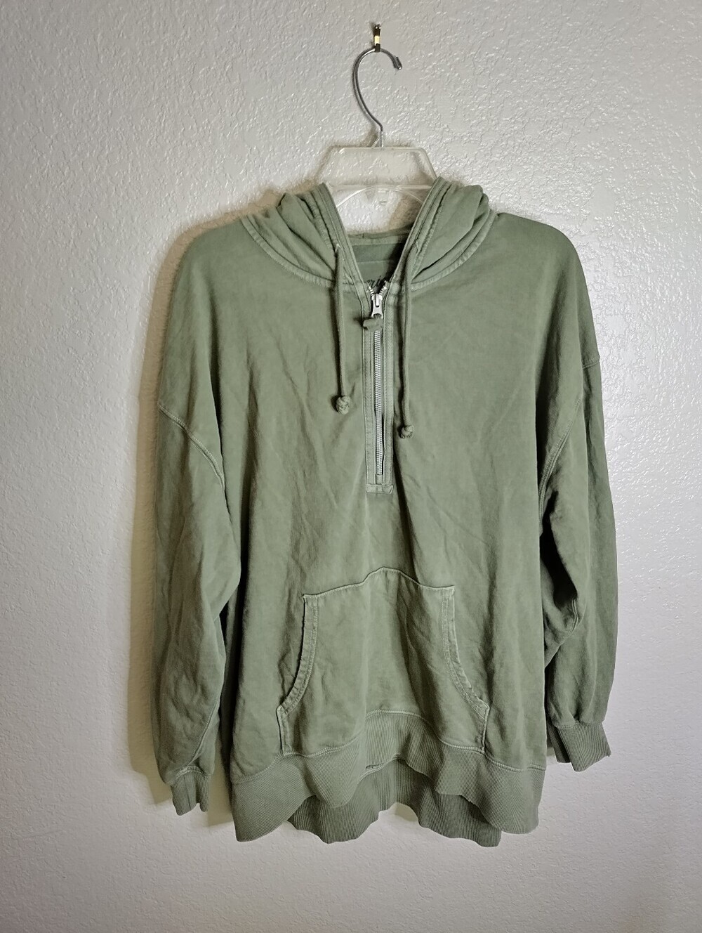 Aerie Hoodie 1/4 Zip Kangaroo Pockets Sweater Oversized Sz M